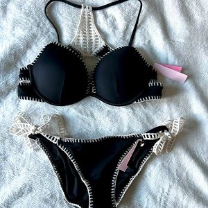 NWT Victoria’s Secret Swim Bikini - Push-up Top (36A) & Tie- Side Bottoms (M)